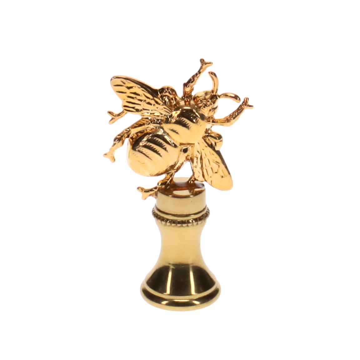 1-7/8" Tall Brass Finial, Bumble Bee, 1/4-27F Tap (15171)