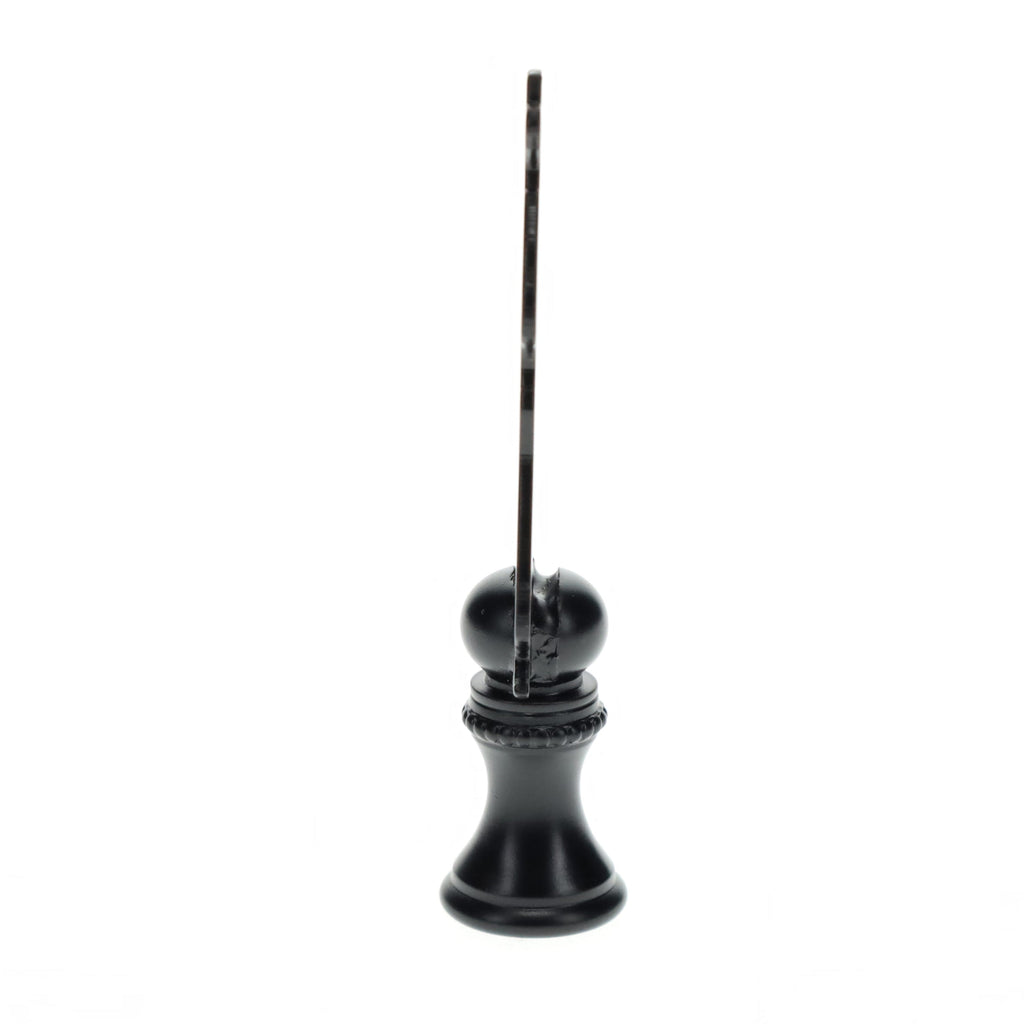 2-3/4" Tall Brass Finial, Cowboy Silhouette, 1/4-27F Tap (15178)