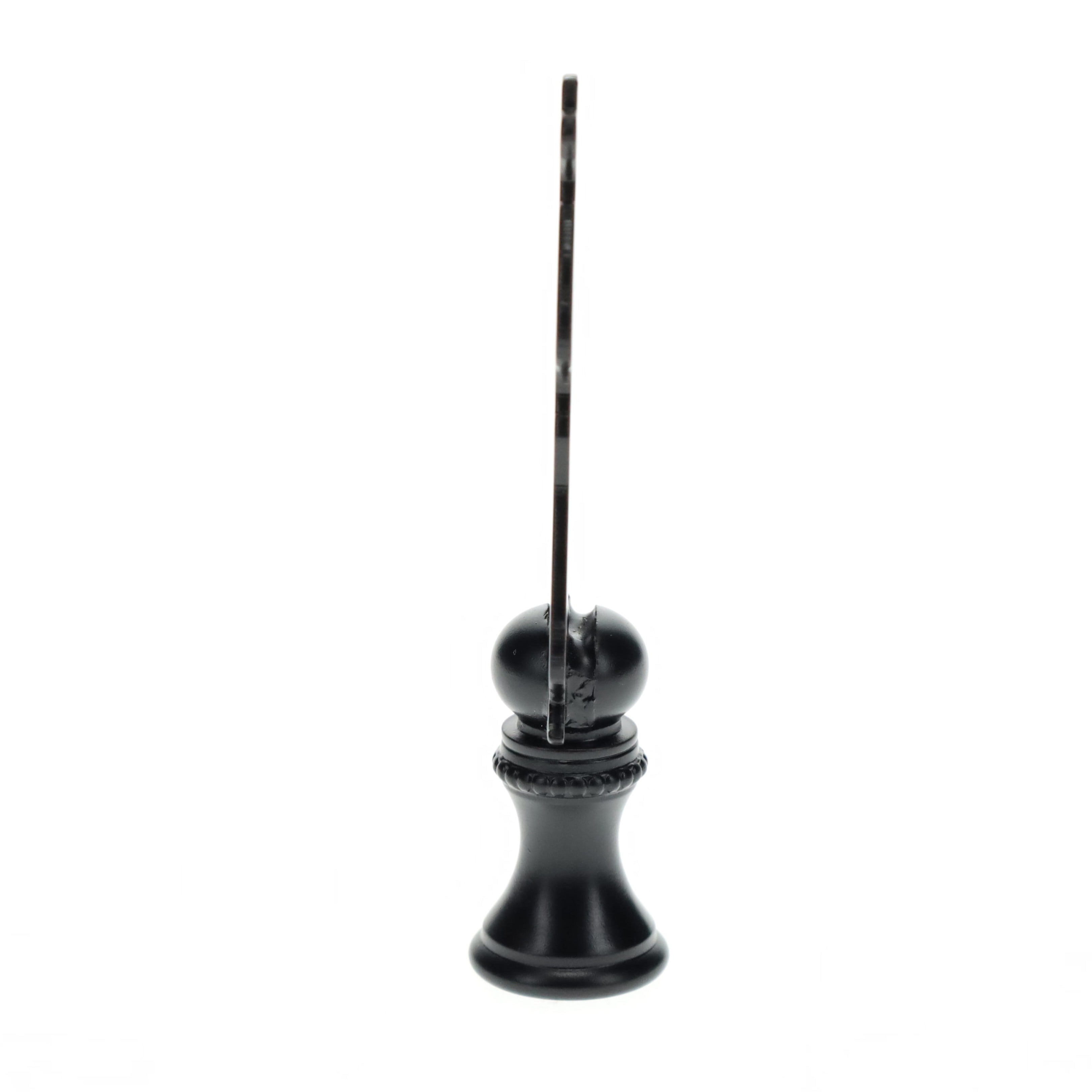 2-3/4" Tall Brass Finial, Cowboy Silhouette, 1/4-27F Tap (15178)
