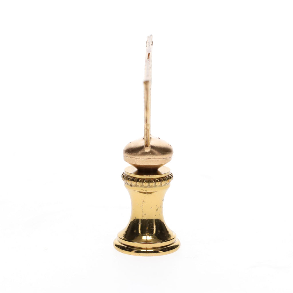 1-3/4" Tall Brass Finial, Filigree Fan, 1/4-27F Tap (15189)
