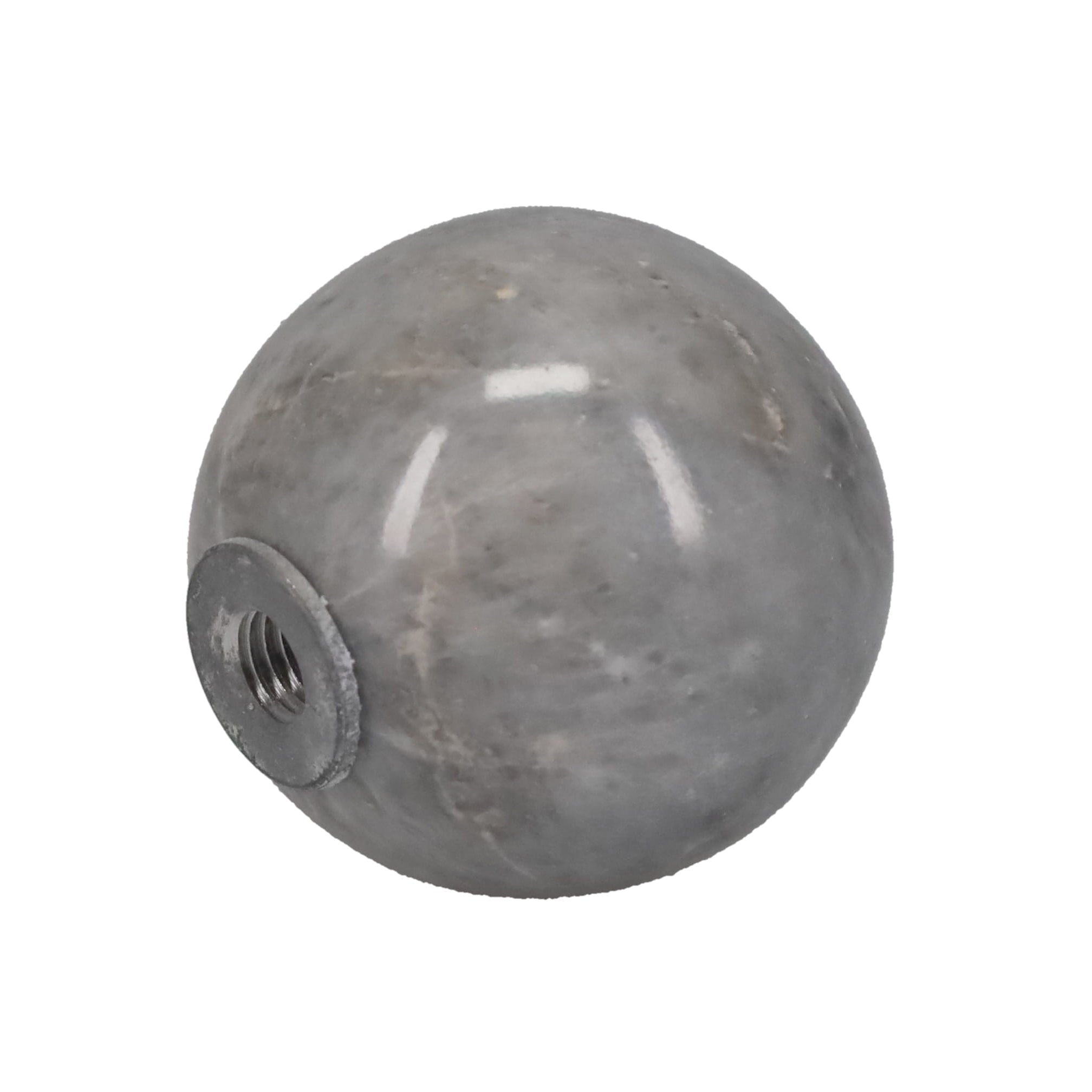 1-5/16" Diameter Finial, Marble Stone Grey, 1/4-27F Tap (15201GY)