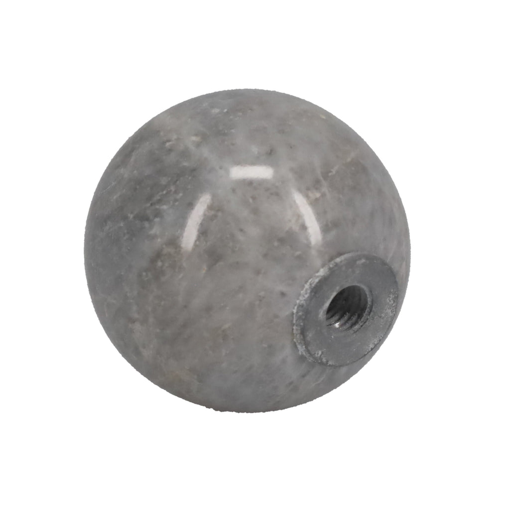 1-5/16" Diameter Finial, Marble Stone Grey, 1/4-27F Tap (15201GY)