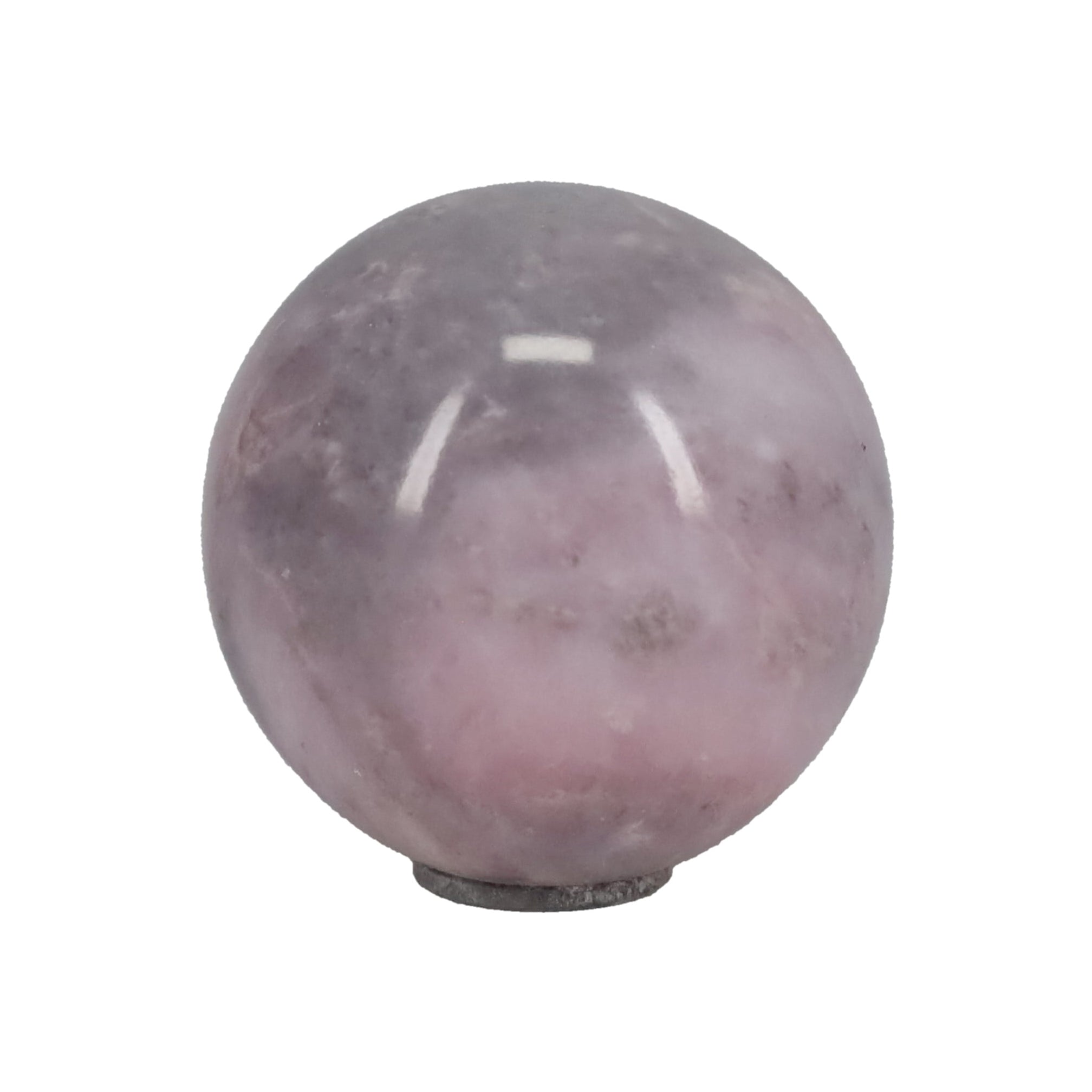1-5/16" Diameter Finial, Marble Stone Grey & Pink, 1/4-27F Tap (15201PK)