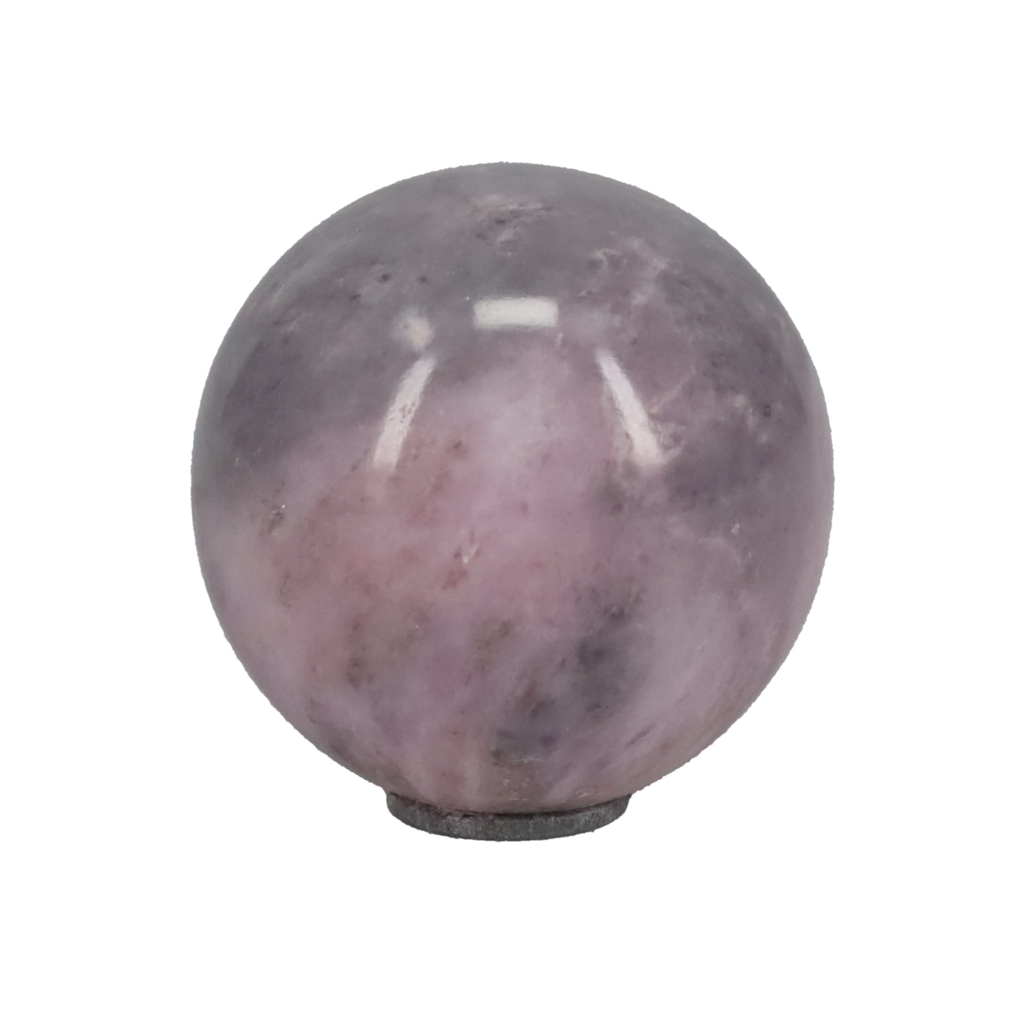 1-5/16" Diameter Finial, Marble Stone Grey & Pink, 1/4-27F Tap (15201PK)