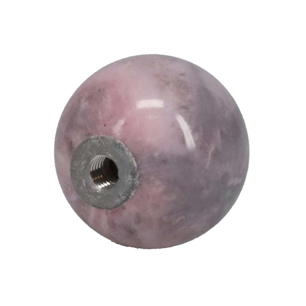 1-5/16" Diameter Finial, Marble Stone Grey & Pink, 1/4-27F Tap (15201PK)