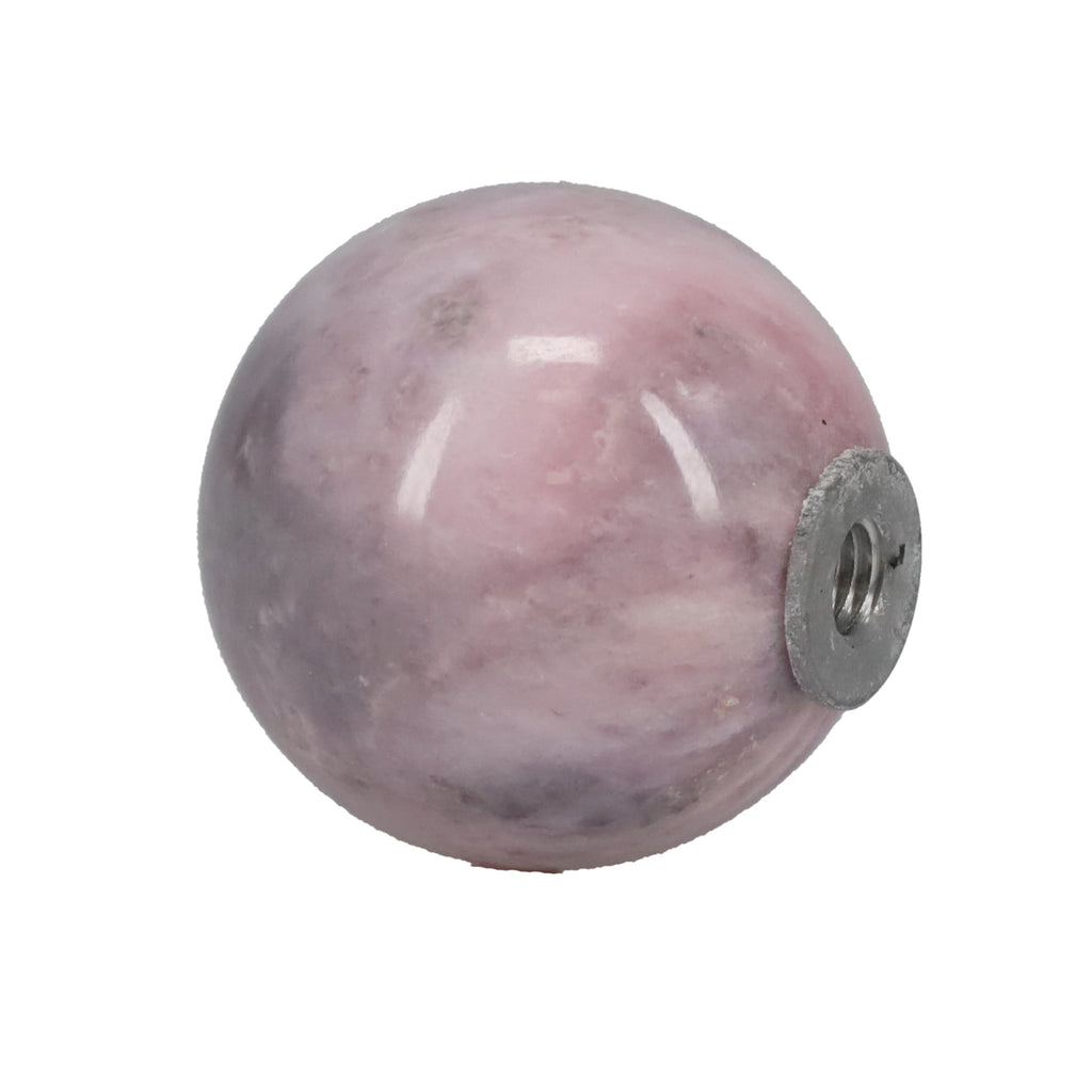 1-5/16" Diameter Finial, Marble Stone Grey & Pink, 1/4-27F Tap (15201PK)
