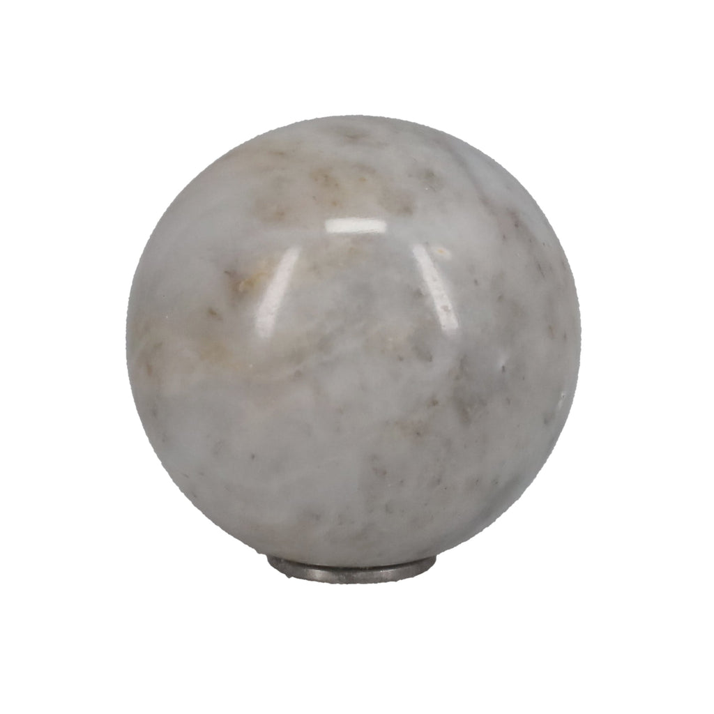 1-5/16" Diameter Finial, Marble Stone Grey & White, 1/4-27F Tap (15201WH)