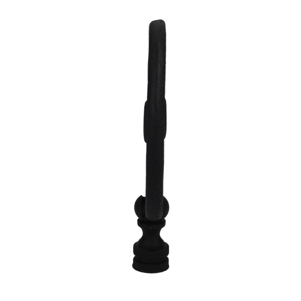 4" Tall Finial, 3" Diameter Black Sunflower Pattern, 1/4-27F Tap (15205)