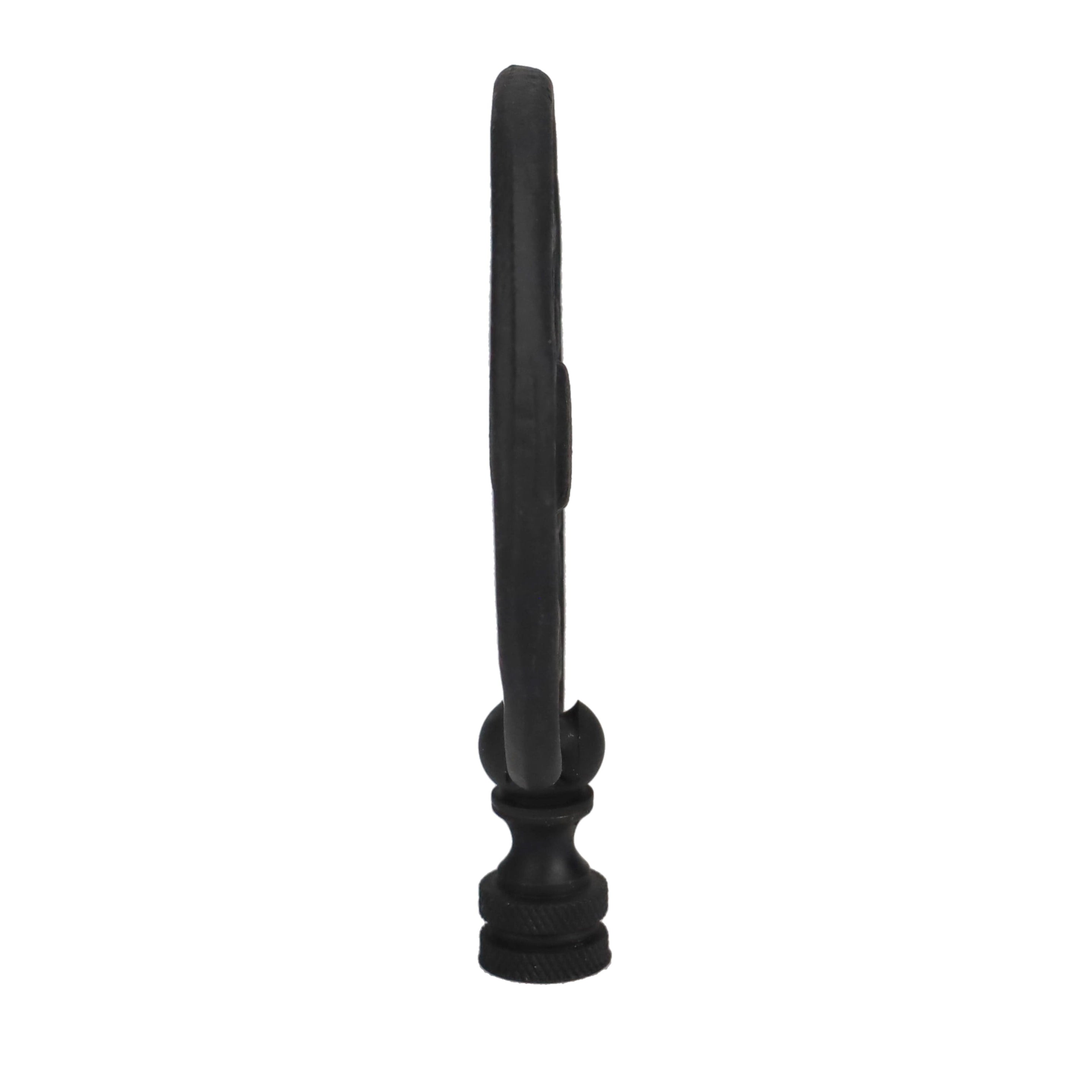 4" Tall Finial, 3" Diameter Black Sunflower Pattern, 1/4-27F Tap (15205)