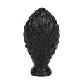 2-3/4" Tall Finial, 1-1/2" Diam. Black Pineapple, 1/4-27F Tap (15221)