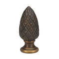 2-3/8" Tall Brass Finial, 1" Diam. Brass Pineapple, Bronze Finish 1/4-27F Tap (15222BR)