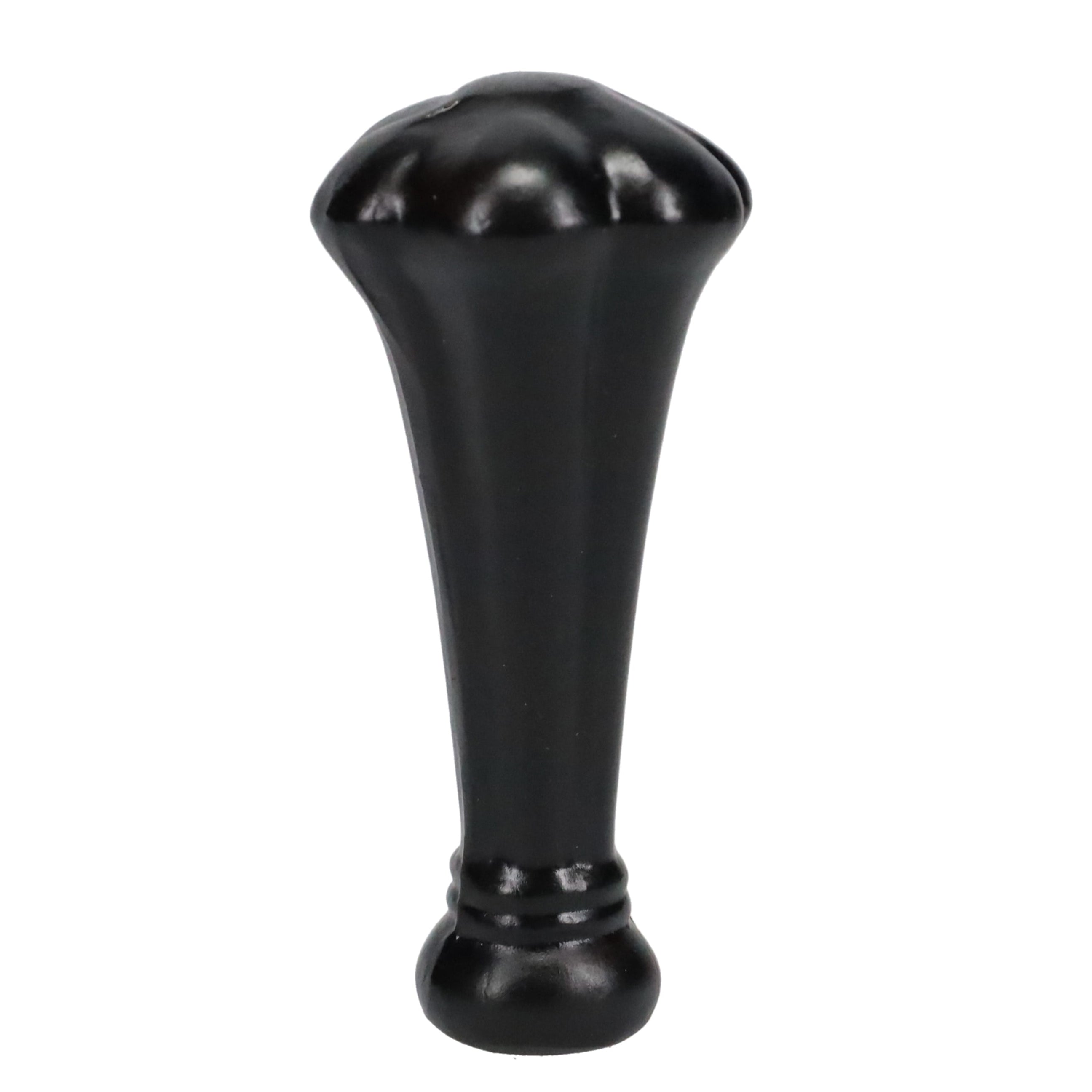 3-5/16" Tall Brass Finial, Black 1-1/2" Wide Broccoli Shape, 1/4-27F Tap (15229)