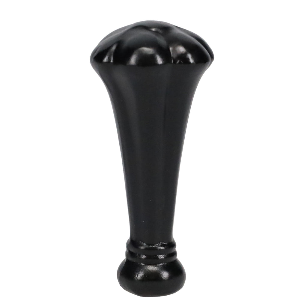 3-5/16" Tall Brass Finial, Black 1-1/2" Wide Broccoli Shape, 1/4-27F Tap (15229)