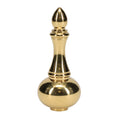 3" Tall Brass Finial, 1-1/4" Wide Spindle, 1/4-27F Tap (15232)