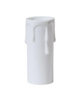 White Color Medium Sized Candle Cover, 3 Inches Tall (19804L3)