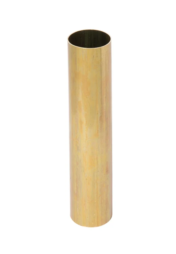 Seamless Unfinished Brass Candelabra Base Sized Candle Covers, Choice of Size (19851BR)