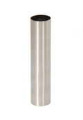 Seamless Satin Nickel Finish Steel Candelabra Sized Candle Cover, Choice of Size (19851SN)