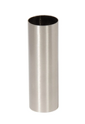Seamless Satin Nickel Steel Medium Sized Candle Cover, Choice of Size (19862SN)
