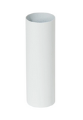 Seamless Satin White Steel Medium Sized Candle Cover, Choice of Size (19862SW)