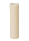 Cream Color Smooth Polybeeswax Candle Cover, Candelabra Size, Choice of Height (19910CND)