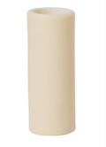 Cream Color Smooth Polybeeswax Candle Cover, Medium Size, Choice of Height (19912CND)