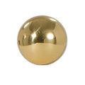 3/4" Diam Round Ball Solid Brass Lamp Finial Polished and Lacquered 1/4-27F Tap (20839)
