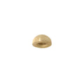 1/2" Diameter Unfinished Brass Half-Ball Finial, Tapped 1/4-27F (20841U)