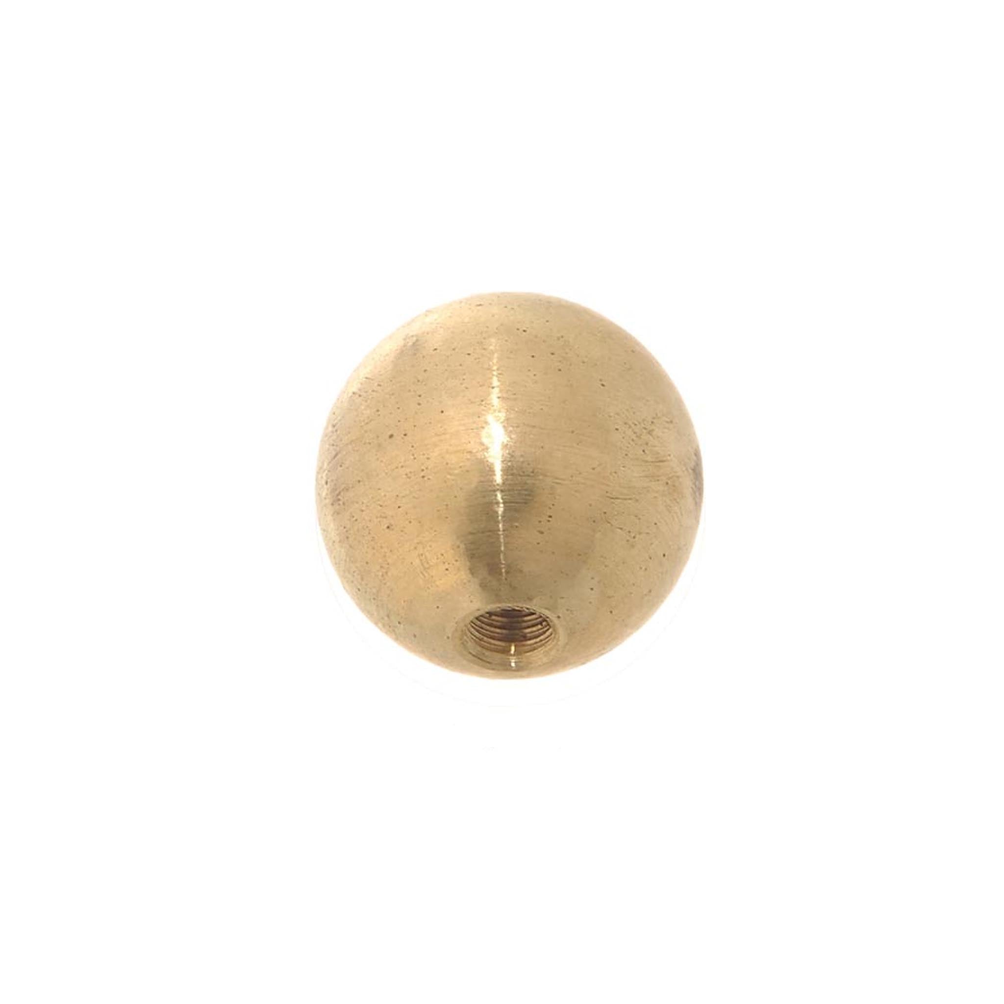 Turned Brass Ball Finials, Choice of Diameter and Tap (20836U)