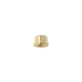 9/16" Tall x 3/4" Diameter Brass Plated Finial 1/4-27F Tap (20961)