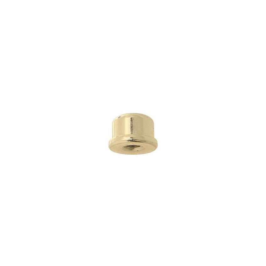 9/16" Tall x 3/4" Diameter Brass Plated Finial 1/4-27F Tap (20961)
