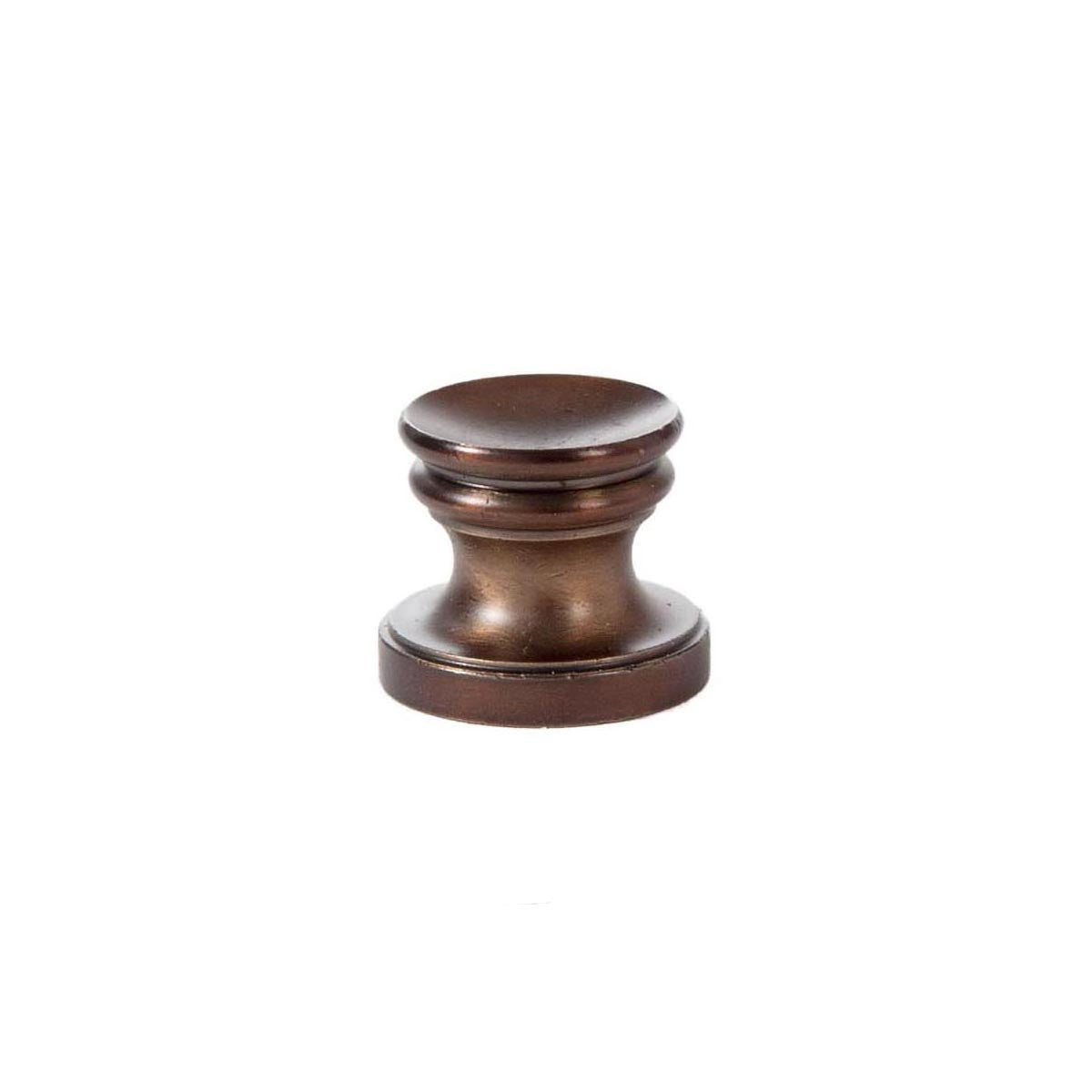 5/8" Tall Cup Shaped Design, Base Only Finial, Oiled Bronze Finish (20969B)