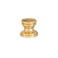 5/8" Tall Cup Shaped Design, Base Only Finial, Brass Finish (20969)