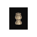 7/8" Tall Cup-Shaped, Solid Brass Finial Base Antique Finish 1/4-27F Tap (20971A)