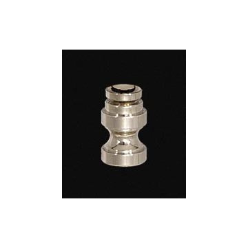 7/8" Height Cup-Shaped Finial Base, Nickel Finish 1/4-27F Tap (20971N)