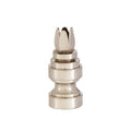 1-1/4" Tall, 6 Prong Design, Base Only Finial, Satin Nickel Finish 1/4-27F Tap (20972S)