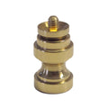 7/8" Lamp Finial Base with 4mm threaded Post, Tapped 1/4-27F (20973)