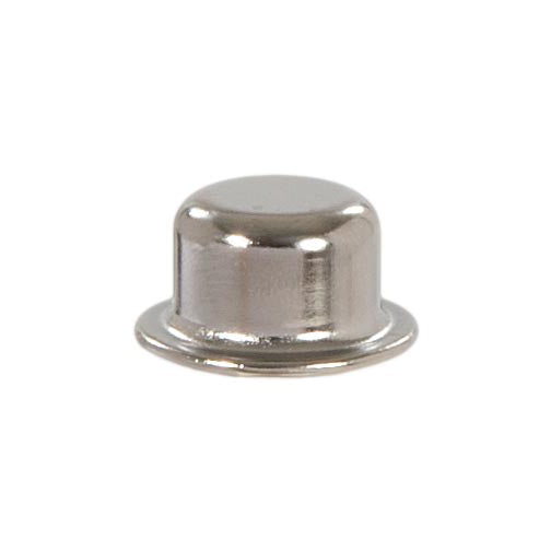 Knob Style Lamp Finial, Nickel Finish, 1/2" Tall x 15/16" Diam 1/4-27F Tap (20990N)