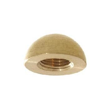 3/4" diameter brass half-ball finial, tapped 1/8F (21030U)