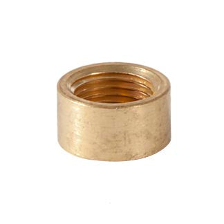 5/16" Tall x 1/2" Diam, Small Rounded-top Cap or Finial, Unfinished, Tap 1/8F (21290U)