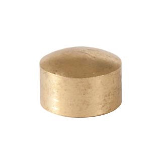 5/16" Tall x 1/2" Diam, Small Rounded-top Cap or Finial, Unfinished, Tap 1/8F (21290U)
