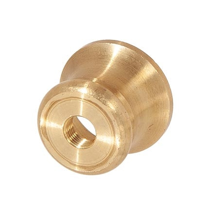 1 Inch Tall Unfinished Turned Brass Candle Cup, 1/8F (21817U)