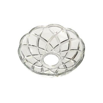 4" (100mm) Diam, Bobeche, NO pins, 7/8" Center Hole Diam. (21908)