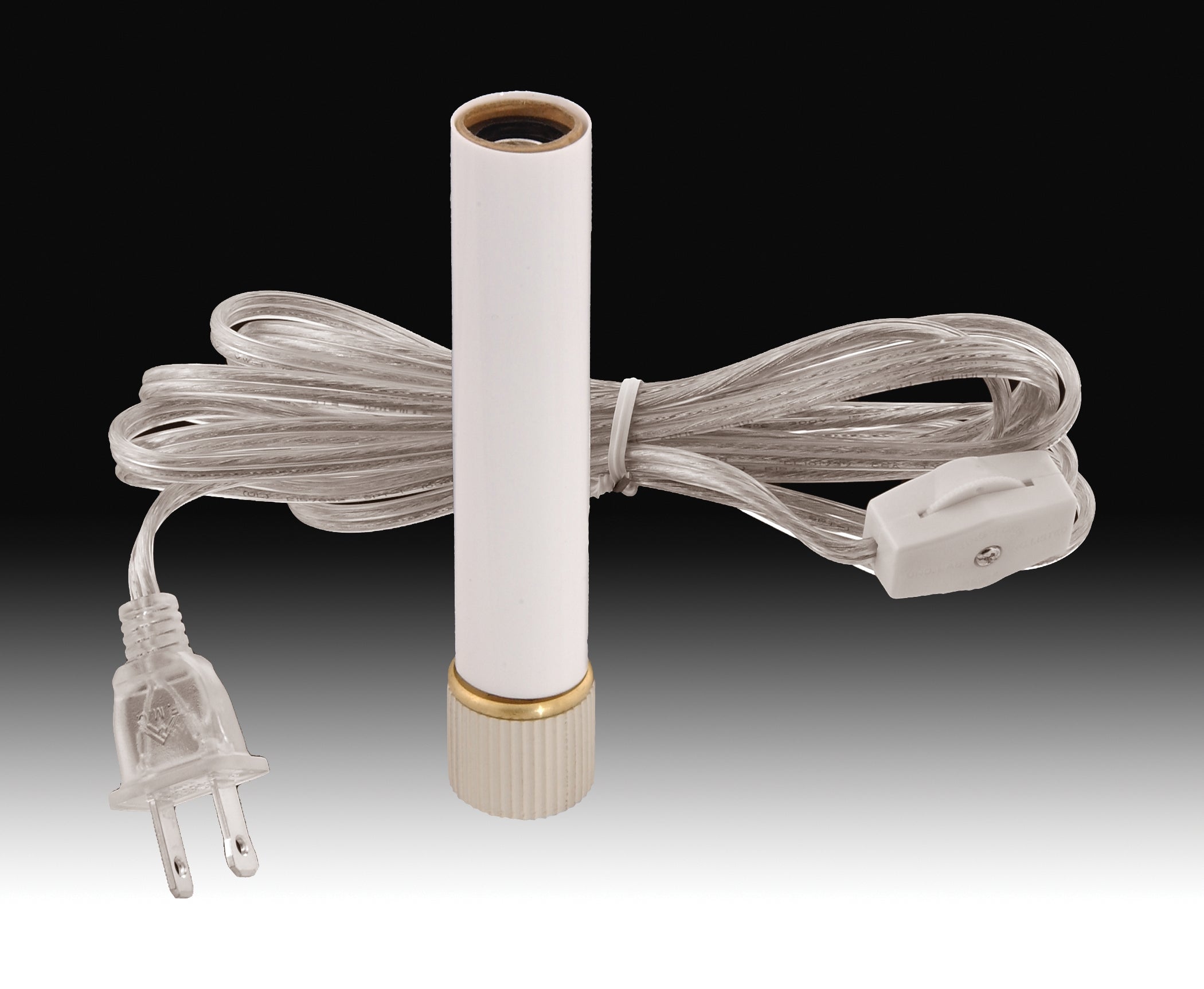 Candlestick Adapter with White Candle Cover (30405)