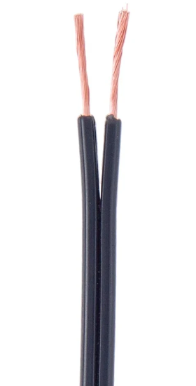 250 ft. Black Color, 18/2 Plastic Lamp Spool Cord - Wire (46602)