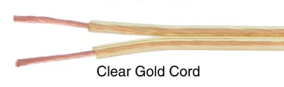 Clear Gold, 18/2 Plastic Lamp Spool Cord - Wire 250 ft. Spool (46605)