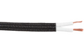 Black 18 Gauge SPT-2 Fabric Lamp Cord, Choice of Length (46633BK)