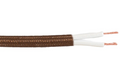 Brown 18 Gauge SPT-2 Fabric Parallel Lamp Cord, Choice of Length (46633BR)