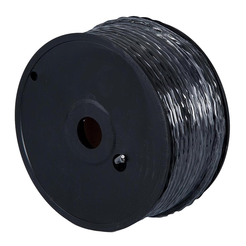 Black Rayon Fabric Twisted Pair Lamp Cord Wire, Choice of Length (46638)