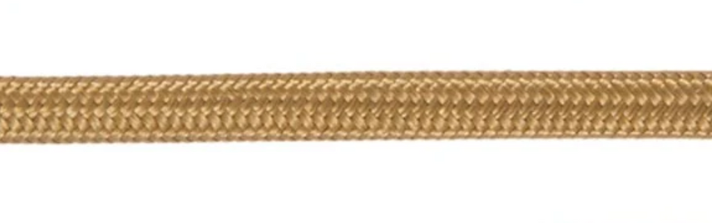 Antique Brass Color Rayon Covered Parallel Lamp Spool Cord, 18 Gauge SPT-1 (46646)