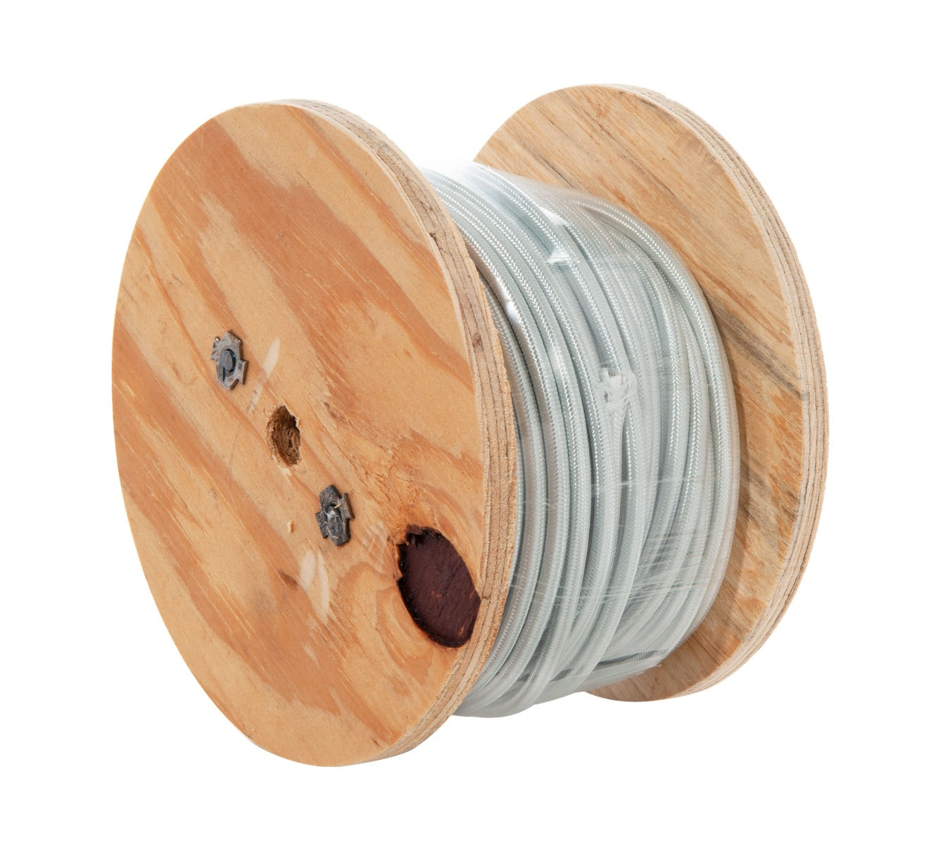 18/3 SVT-B Silver Color, Fabric Covered Parallel Fabric Lamp Cord, Choice of Length, UL Listed (46655S)